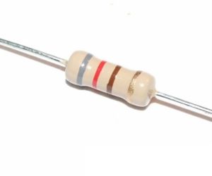 1K 1W 5% Carbon Film Resistor Axial Through Hole